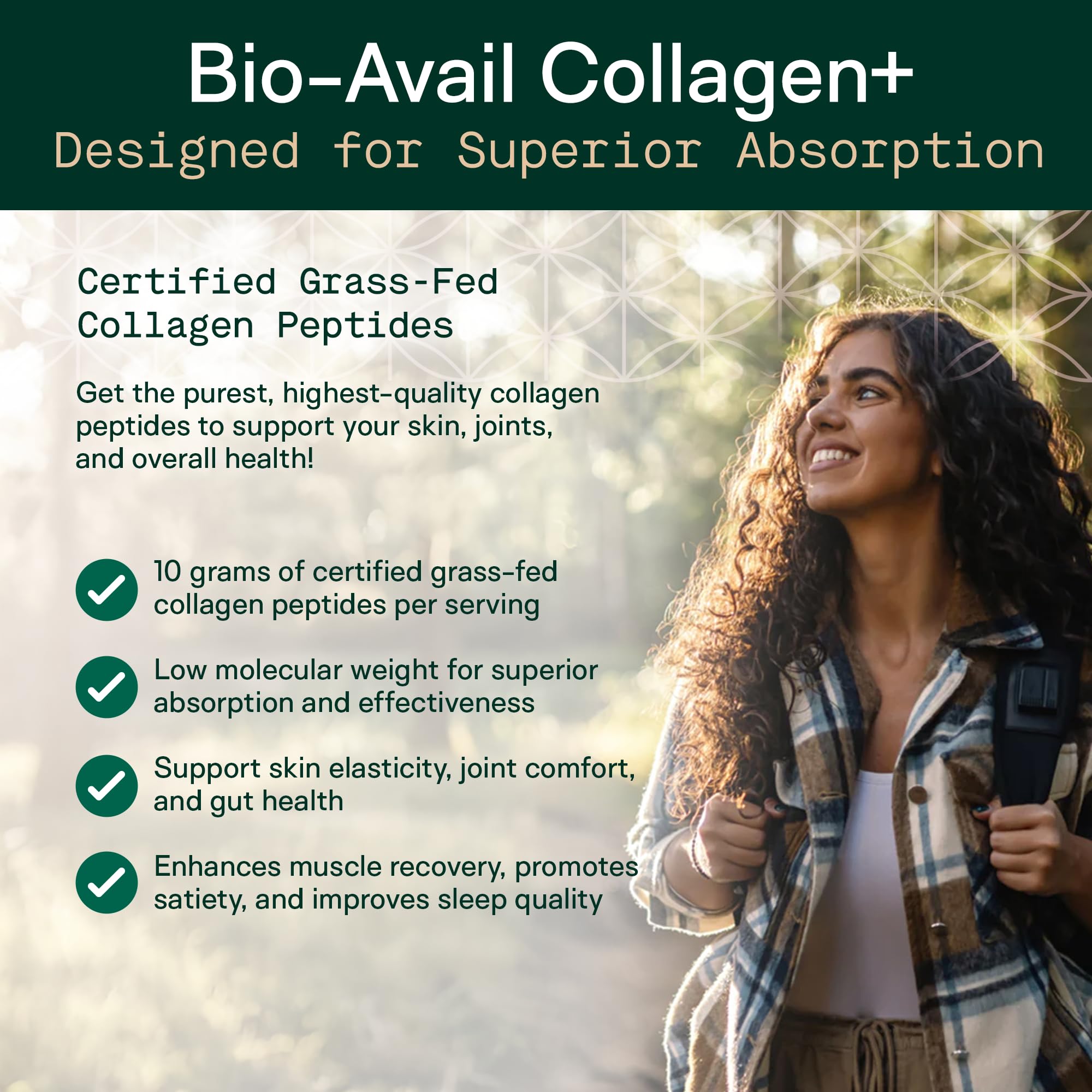 ADAPT NATURALS Collagen Powder packaging side view