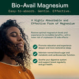 ADAPT NATURALS Magnesium Bisglycinate 120 Capsules side view