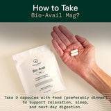 ADAPT NATURALS Magnesium Bisglycinate 120 Capsules with a measuring spoon