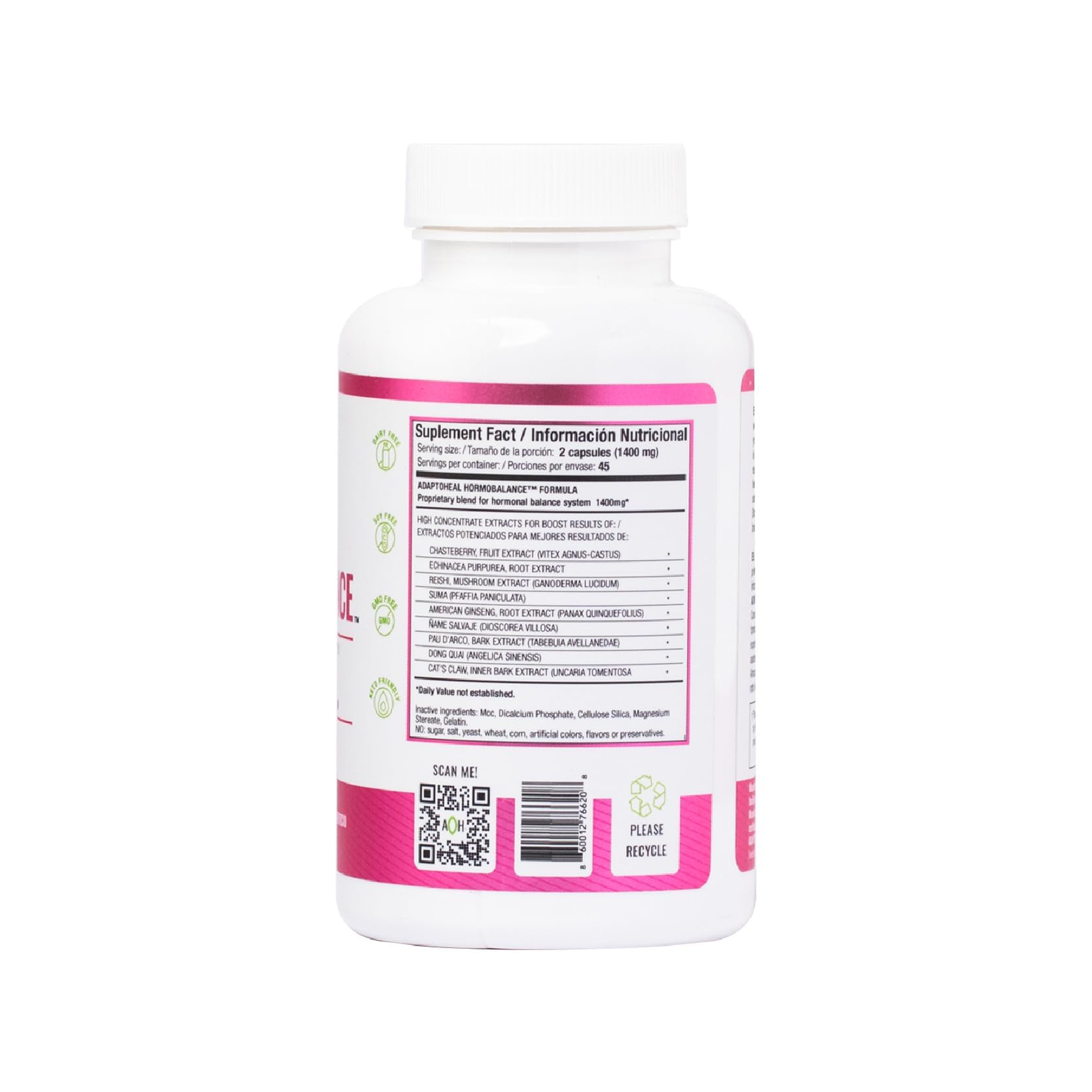 ADAPTOHEAL Blended Vitamin & Mineral Supplement with herbal background