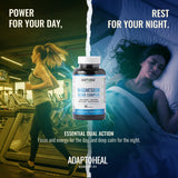 ADAPTOHEAL Magnesium Complex capsules on a wooden table