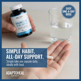 ADAPTOHEAL Magnesium Complex side view with dosage information