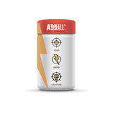 Addall Focus + Mushrooms Memory Supplement back view with ingredient list