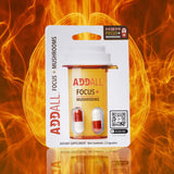 Addall Focus + Mushrooms Memory Supplement packaging details
