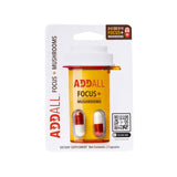 Addall Focus + Mushrooms Memory Supplement side view packaging