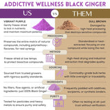 Addictive Wellness Thai Black Ginger Powder close-up of powder