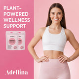 Adellina Herbal Supplement Patches packaging showing ingredients list