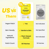 Adellina Mood & Wellness Support Patches back view showing ingredients