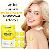Adellina Mood & Wellness Support Patches side view displaying patch details