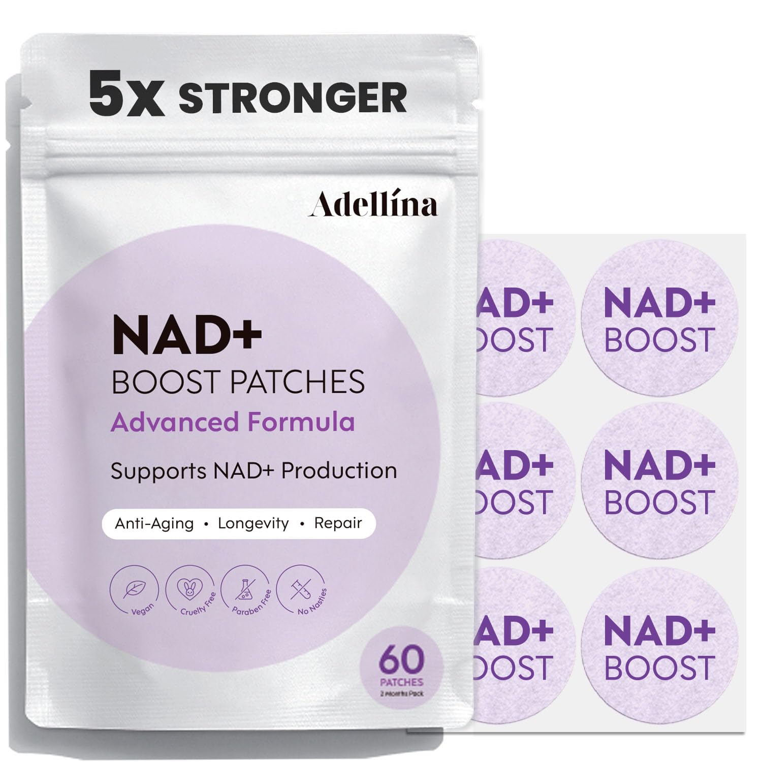 Adellina NAD+ Patch packaging dimensions and weight