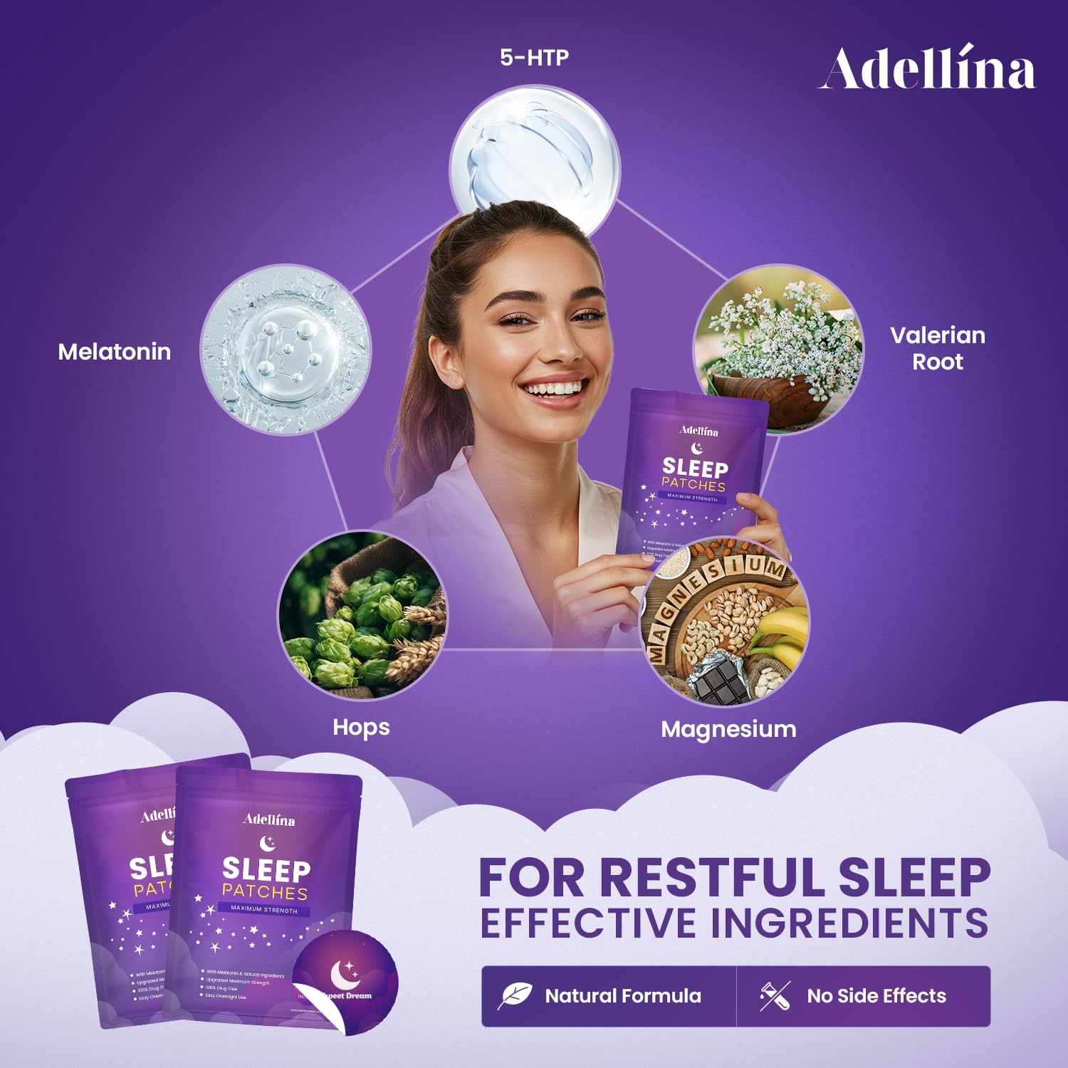 Adellina Sleep Patches application instructions