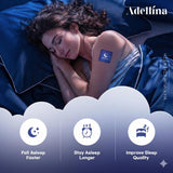Adellina Sleep Supplement Patch packaging, showing dimensions