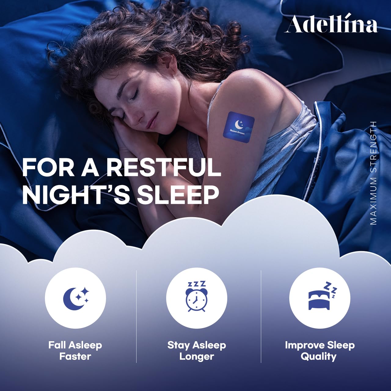 Adellina Sleep Supplement Patches close-up of adhesive material