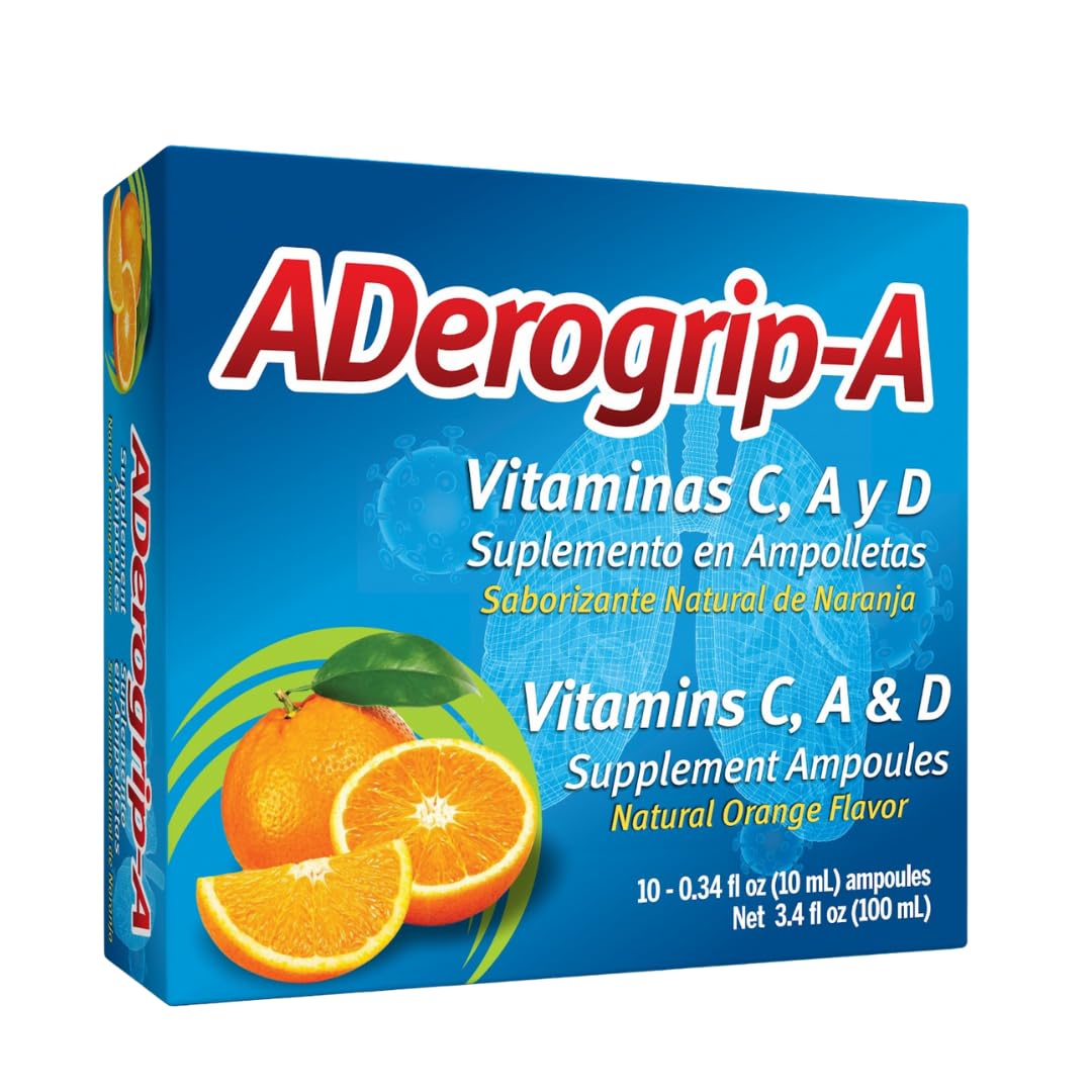 ADEROGRIP-A Multivitamin Liquid Supplement front view