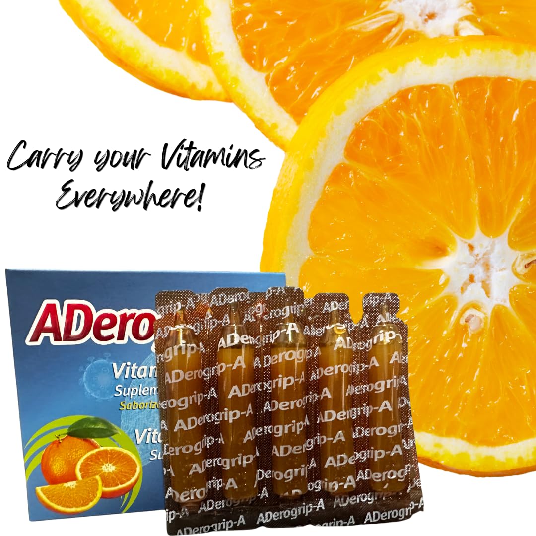 ADEROGRIP-A Multivitamin Liquid Supplement packaging