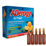 Aderogyl Liquid Multivitamin 5 ampoules packaging front view