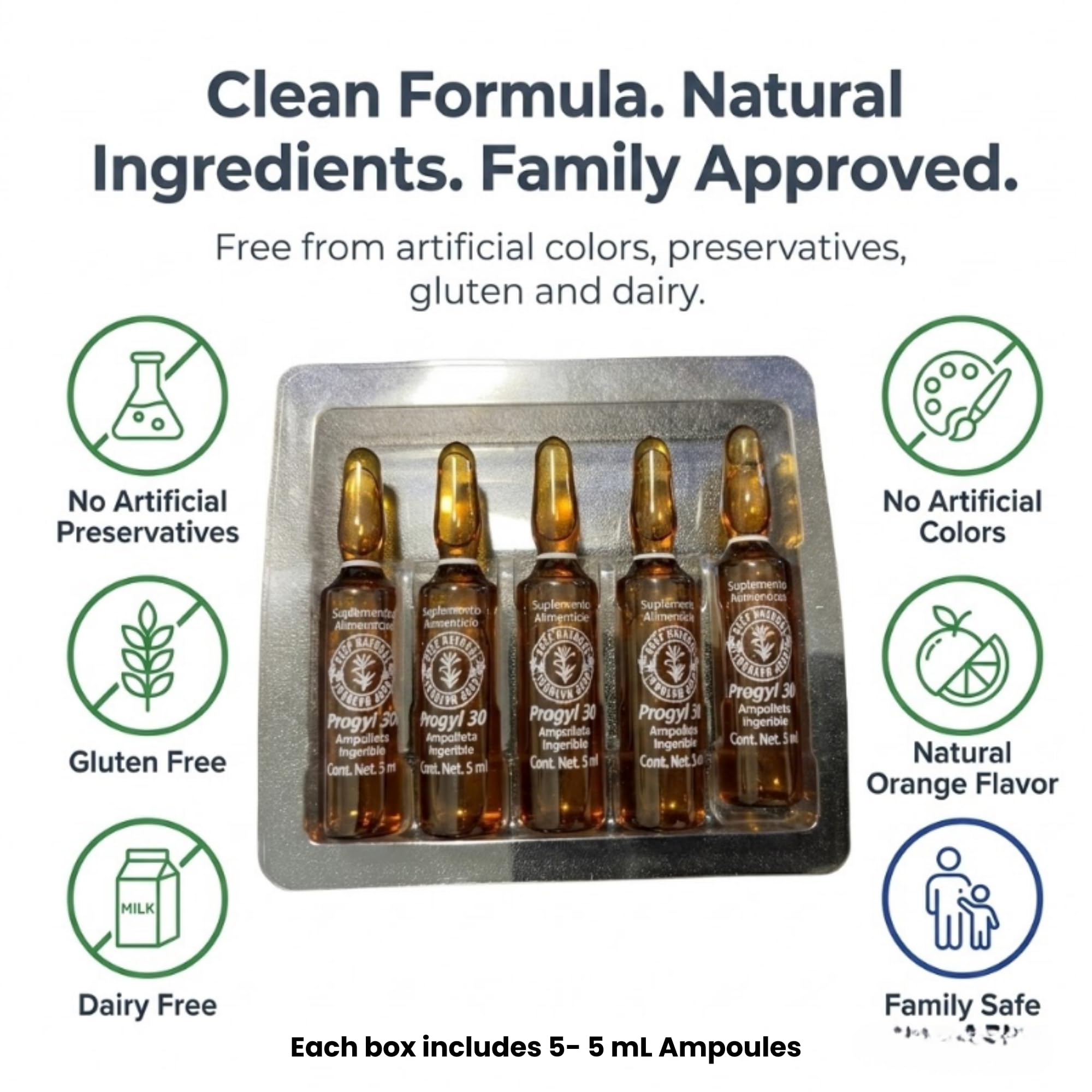 Aderogyl Liquid Multivitamin displayed with fresh botanicals