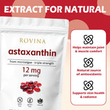 Adjustable Rovina Astaxanthin 12mg Softgels packaging