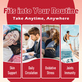 Adjustable Rovina Astaxanthin 12mg Softgels with measuring spoon