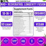 Adndale NAD Resveratrol Berberine Fusion 77g supplement on a table