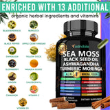 Adndale Sea Moss Capsules 18-in-1 Fusion ingredients list