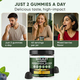 Adndale Shilajit Gummies opened with some gummies visible