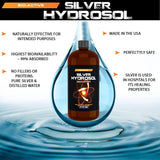 Advanced Bionetix Colloidal Silver 20ppm 454g side view