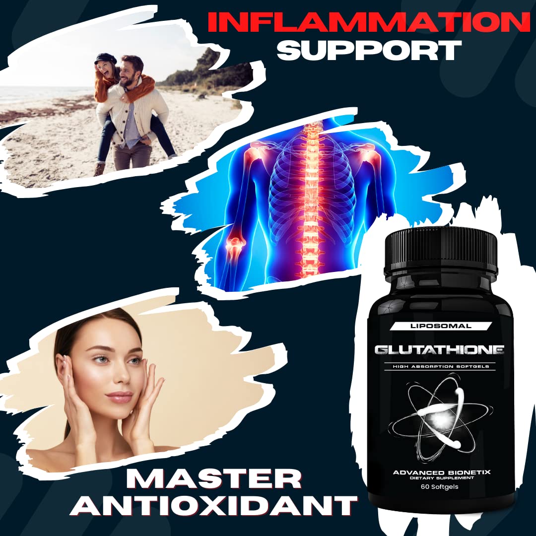 Advanced Bionetix Liposomal Glutathione 500mg side view