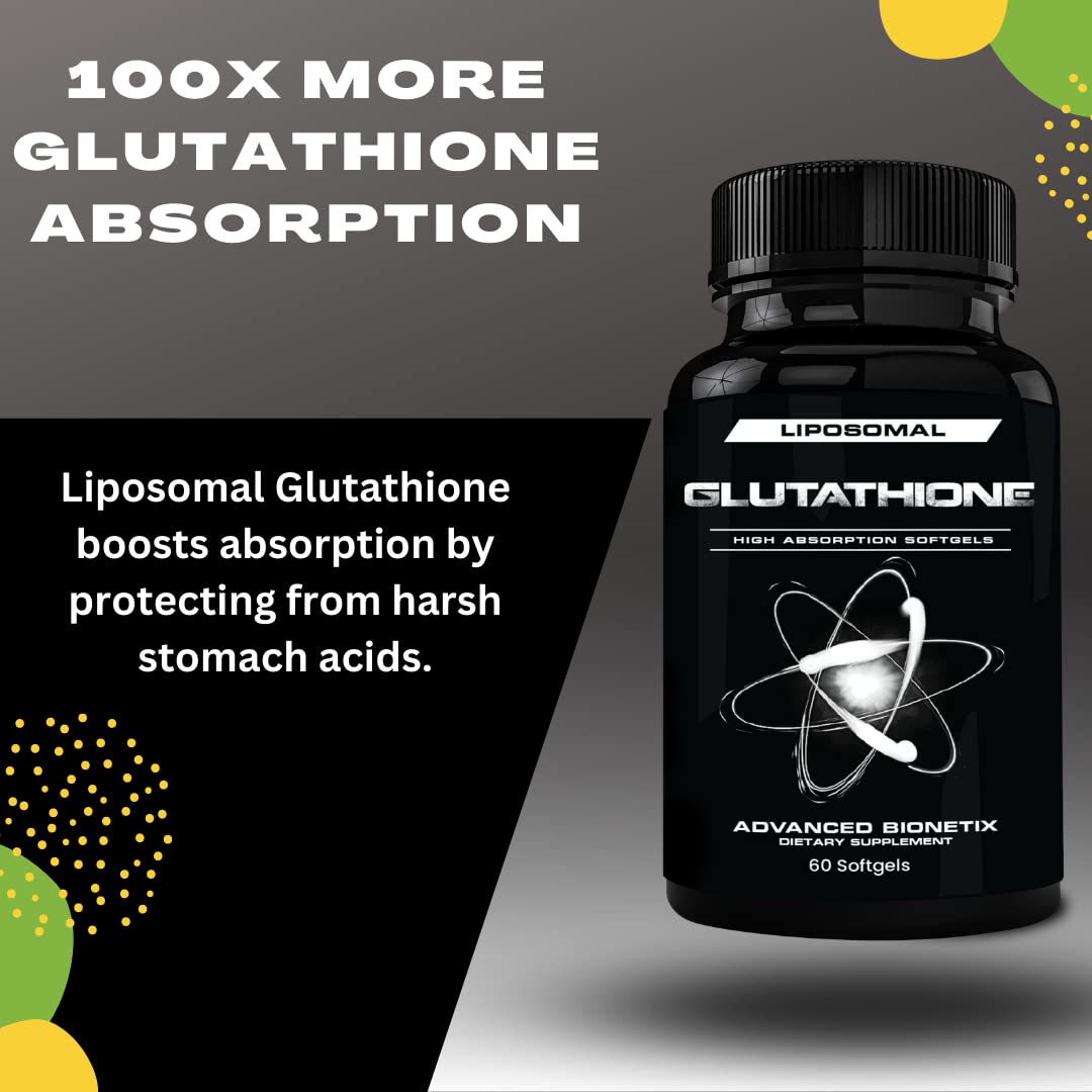 Advanced Bionetix Liposomal Glutathione 500mg with measuring spoon