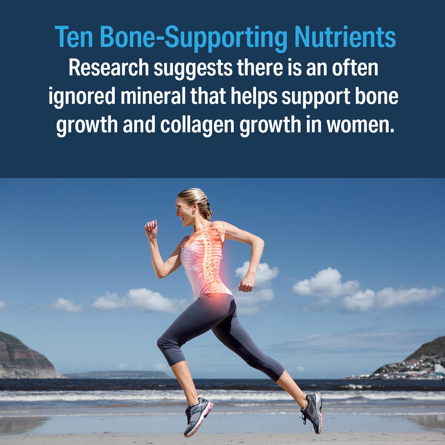 Advanced Bionutritionals Ultimate Bone Support Formula with measuring spoon