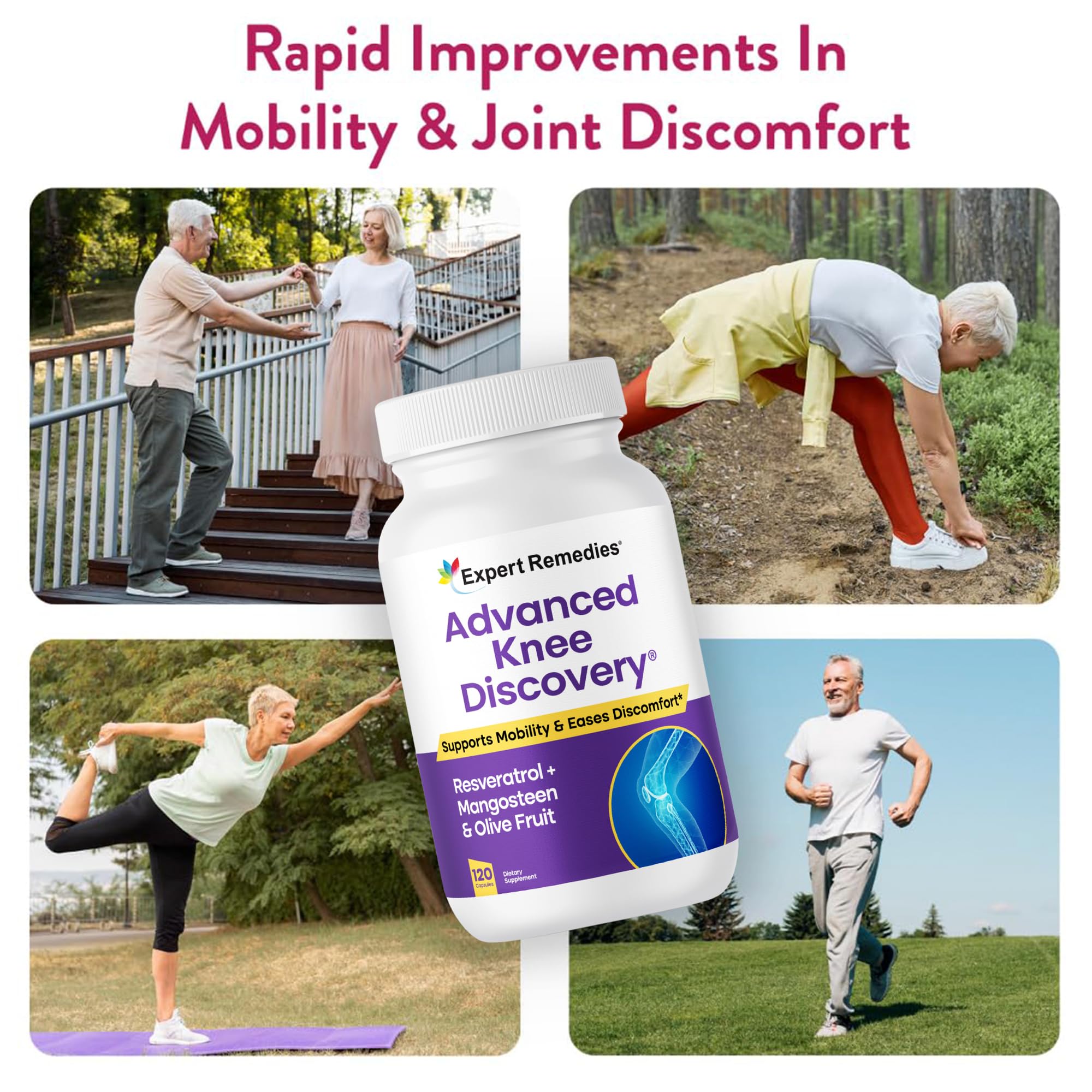 Advanced Knee Discovery Joint Support Supplement side view
