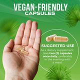 Advanced Nutrition Labs Saw Palmetto Supplement capsules on a wooden table