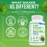 Advanced Nutrition Labs Saw Palmetto Supplement with measuring spoon