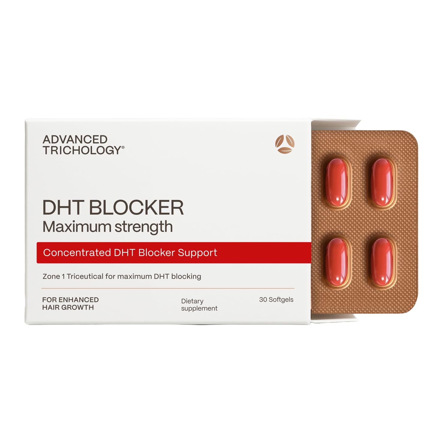 Advanced Trichology DHT Blocker Supplement bottle front view