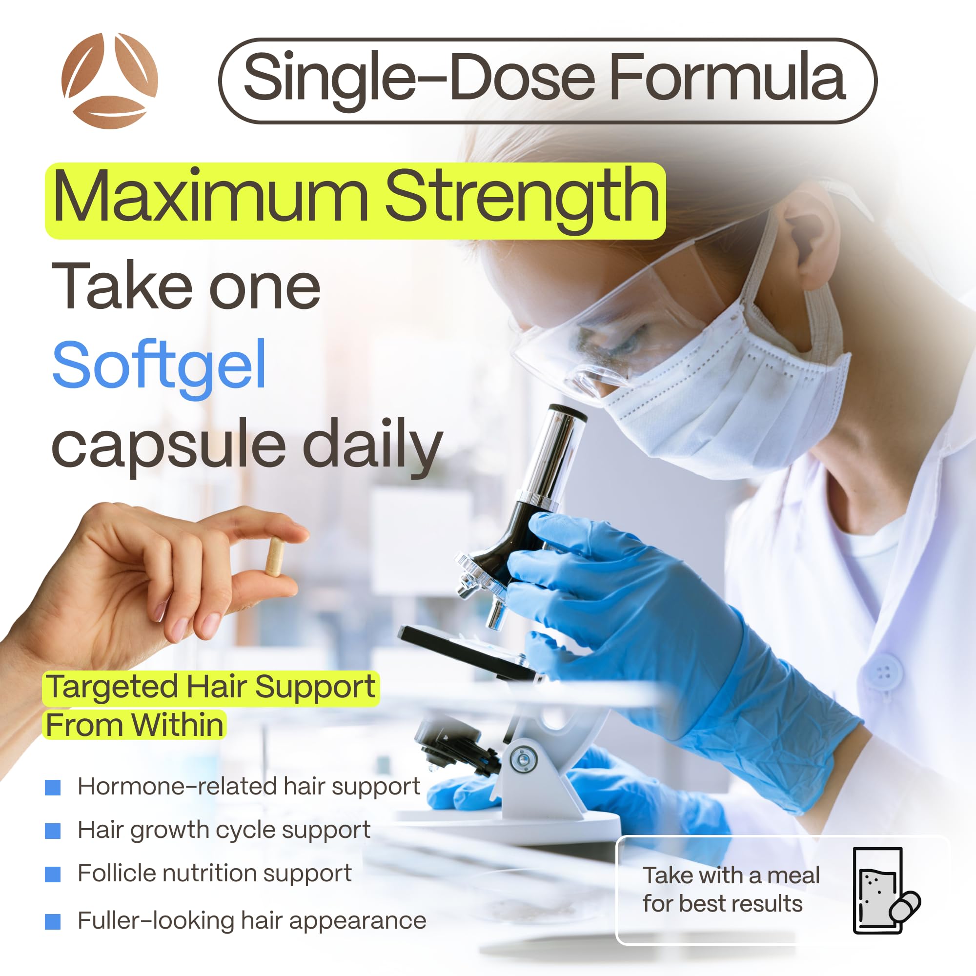 Advanced Trichology DHT Blocker Supplement with natural ingredients