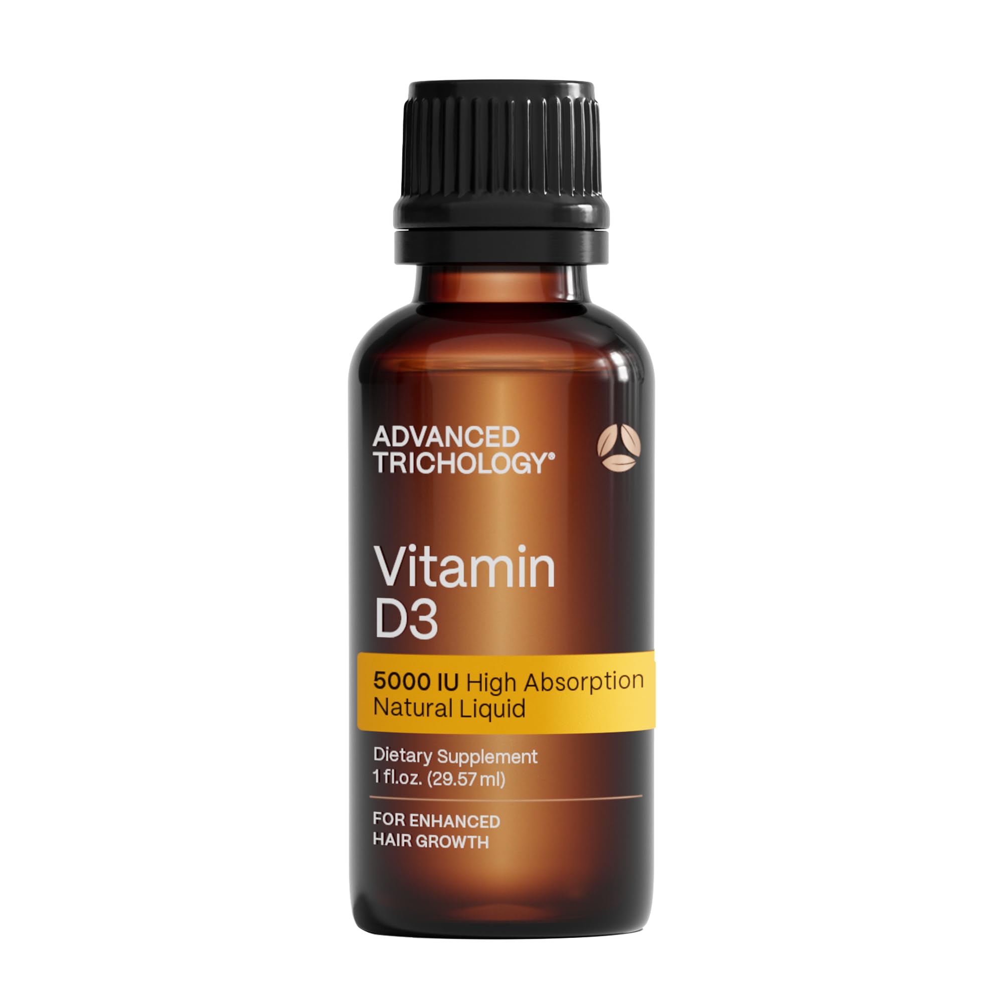 Advanced Trichology Vitamin D3 Liquid 5000iu bottle front view