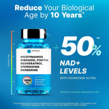 AdvantageNutra Nicotinamide Riboside NR Supplement side view