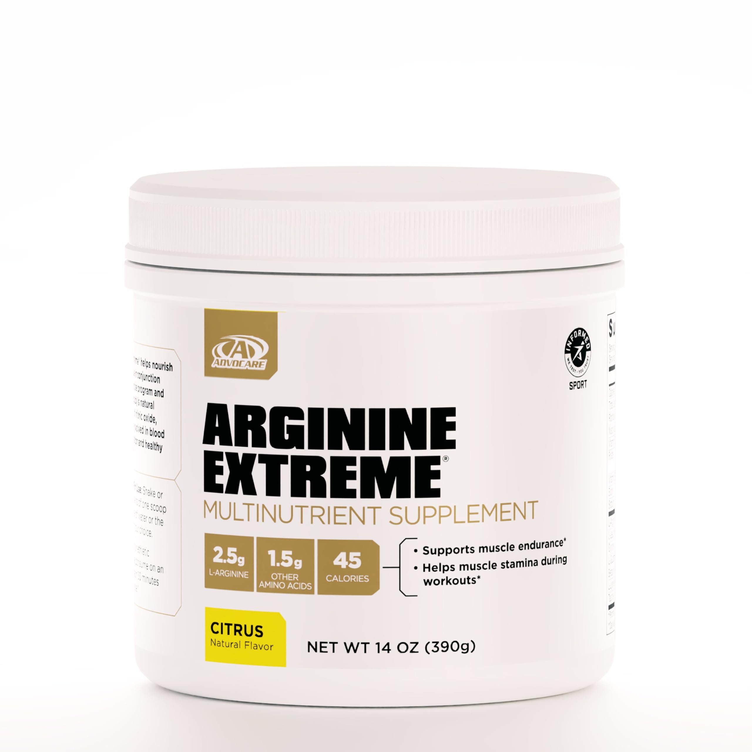 AdvoCare Arginine Extreme Powder 472g front view