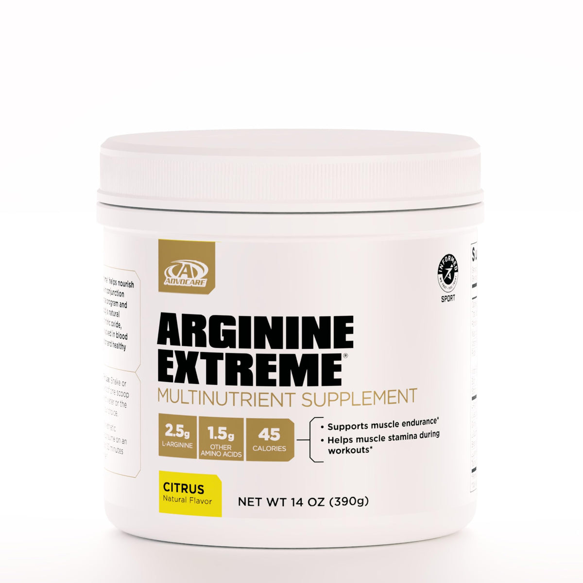 AdvoCare Arginine Extreme Powder 472g front view