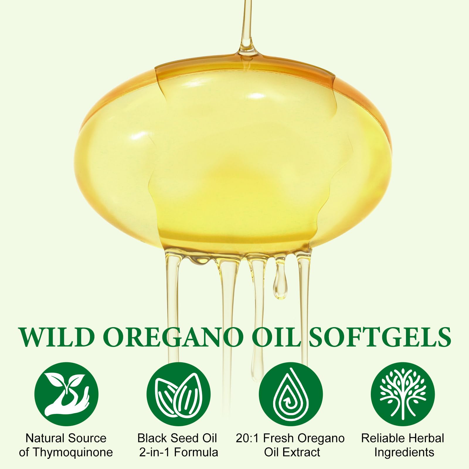 AEBEFBAW Oregano Oil Softgels 6000mg serving size