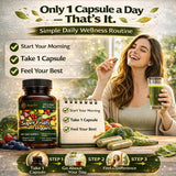 aegabe Fruit and Veggie Supplement Capsules 720mg back label