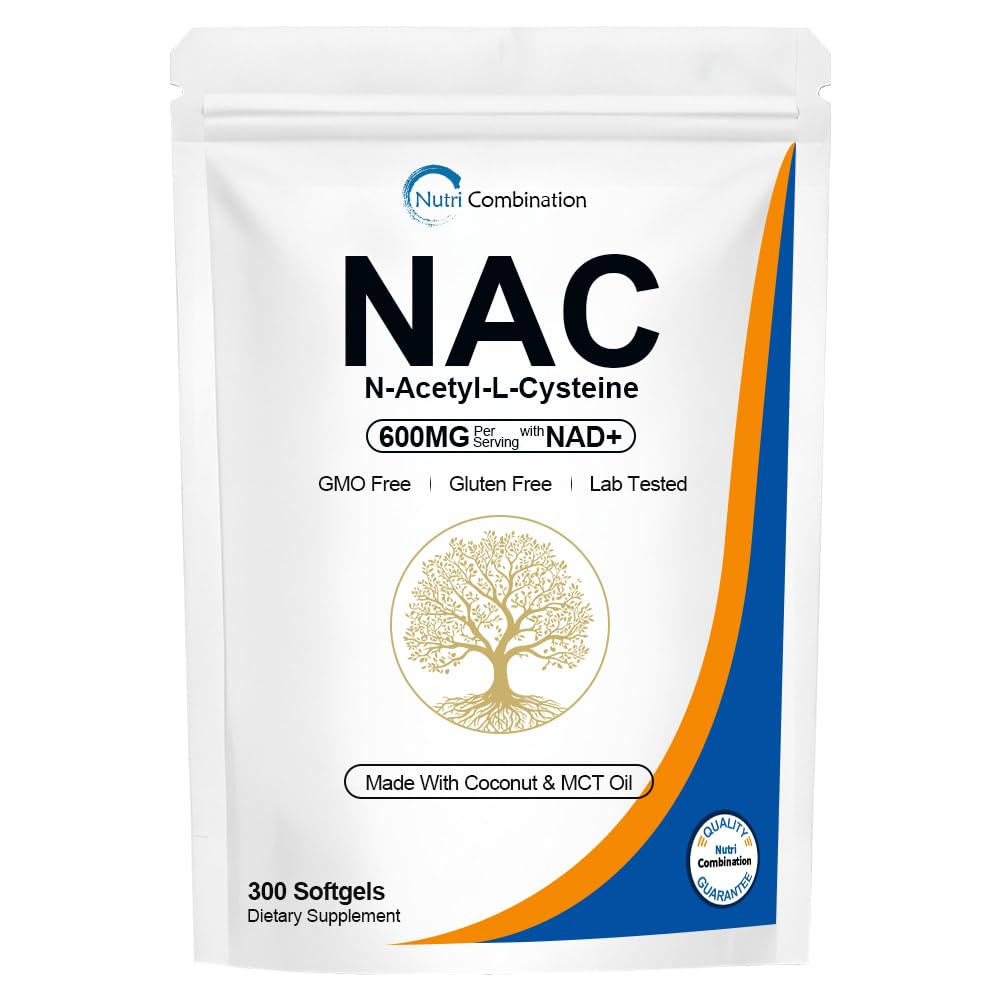 Aeteon NAC 600 & NAD Daily Complex Softgels bottle front view