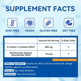Aeteon NAC 600 & NAD Daily Complex Softgels side view