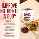 Aevezom Ceylon Cinnamon Softgels side view with dosage information
