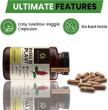 Afiyah Organic Costus Igneus Capsules on a wooden table