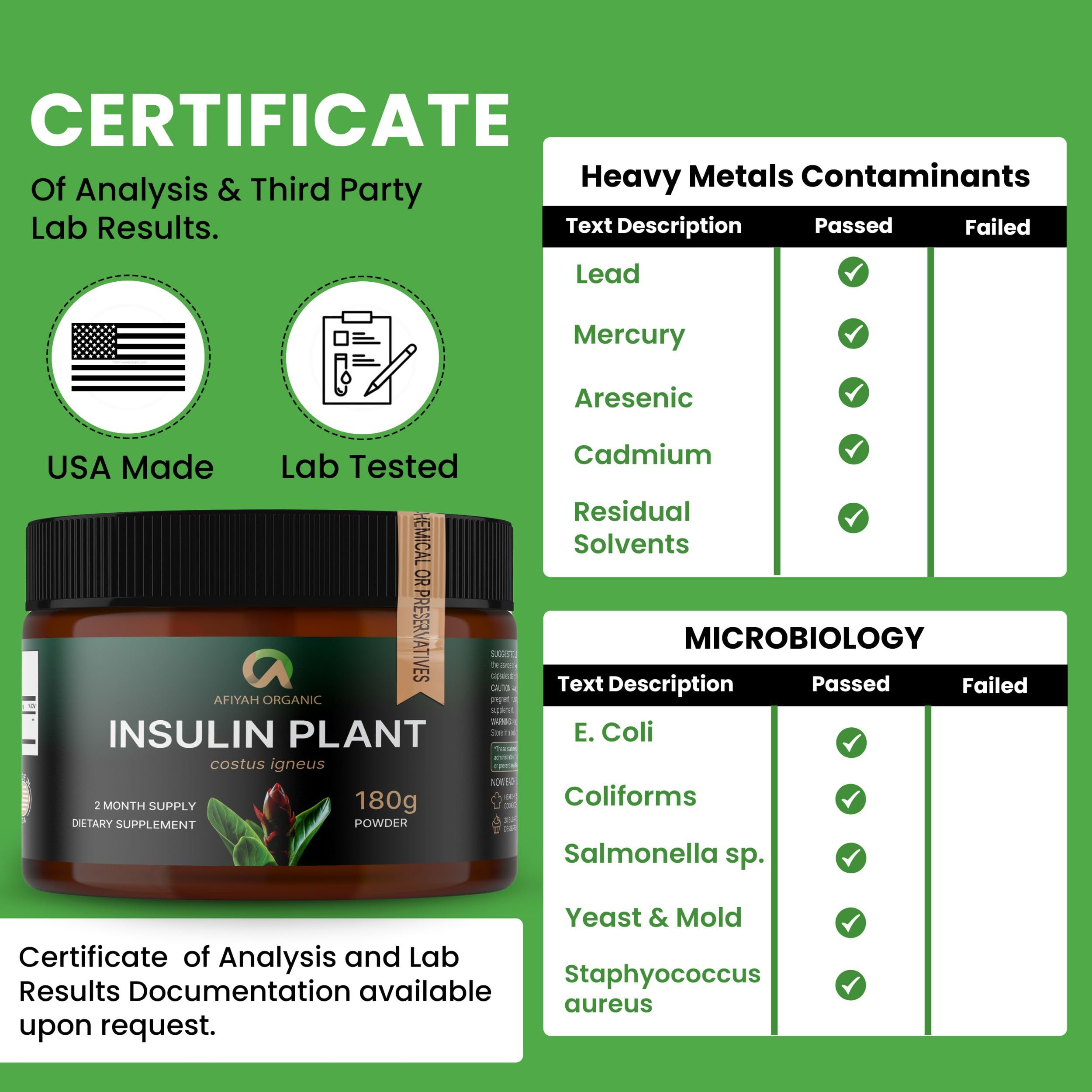 Afiyah Organic Costus Igneus Plant Powder 240g scoop in a smoothie