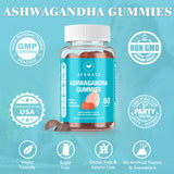 AFXMATE Ashwagandha Gummies with Vitamin D on a wooden table