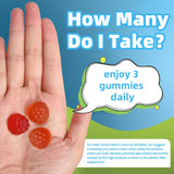 AFXMATE Dietary Fiber Gummies back view with ingredients