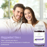 AFXMATE Elderberry Gummies with zinc and vitamin C label detail