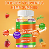 AFXMATE Hemp Gummies with nutritional information visible
